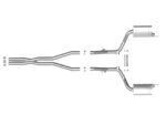 aFe MACH Force-Xp 3in 304 SS Cat-Back Exhaust 15-20 Dodge Charger Hellcat V8-6.2L (sc) / 392 V8-6.4L - Image 5