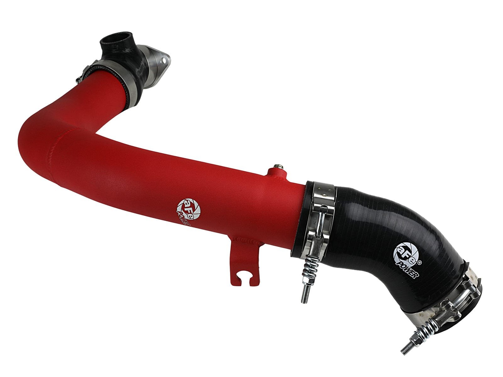 b07bff4942f5aa5da8d43c84b3ea2107.jpg aFe BladeRunner 2.5in Aluminium Hot Side Charge Pipe 15-20 Subaru WRX 2.0T - Red - Image 1