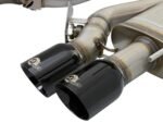 aFe MACHForce XP 3in 304SS Cat Back Exhaust s/ Black Tips 16-17 Cadillac ATS-V V6-3.6L (tt) - Image 3
