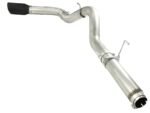 aFe MACHForce XP 5in DPF-Back 409SS Exhaust Dodge Diesel Trucks 07.5-12 L6-6.7L (td) Black Tip - Image 5