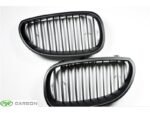 RW Carbon Matte Black Kidney Grilles - BMW / E60 / E61 / 5 Series - Image 2
