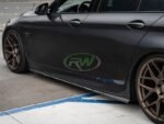 RW Carbon 3D Style CF Side Skirt Extensions - BMW / F10 / F11 - Image 2
