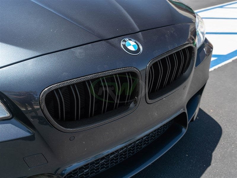 bmwf10061.jpg RW Carbon Carbon Fiber Double Slat Grilles - BMW / F10 - Image 1
