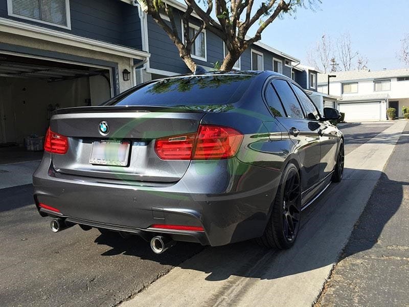 bmwf30027-1.jpg RW Carbon Performance Style Satin Black Diffuser - BMW / F30 / F31 - Image 1