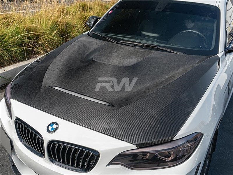 bmwf8722.jpg RW Carbon GTS Style Carbon Fiber Hood - BMW / F20 / F22 / F87 / M2 - Image 1