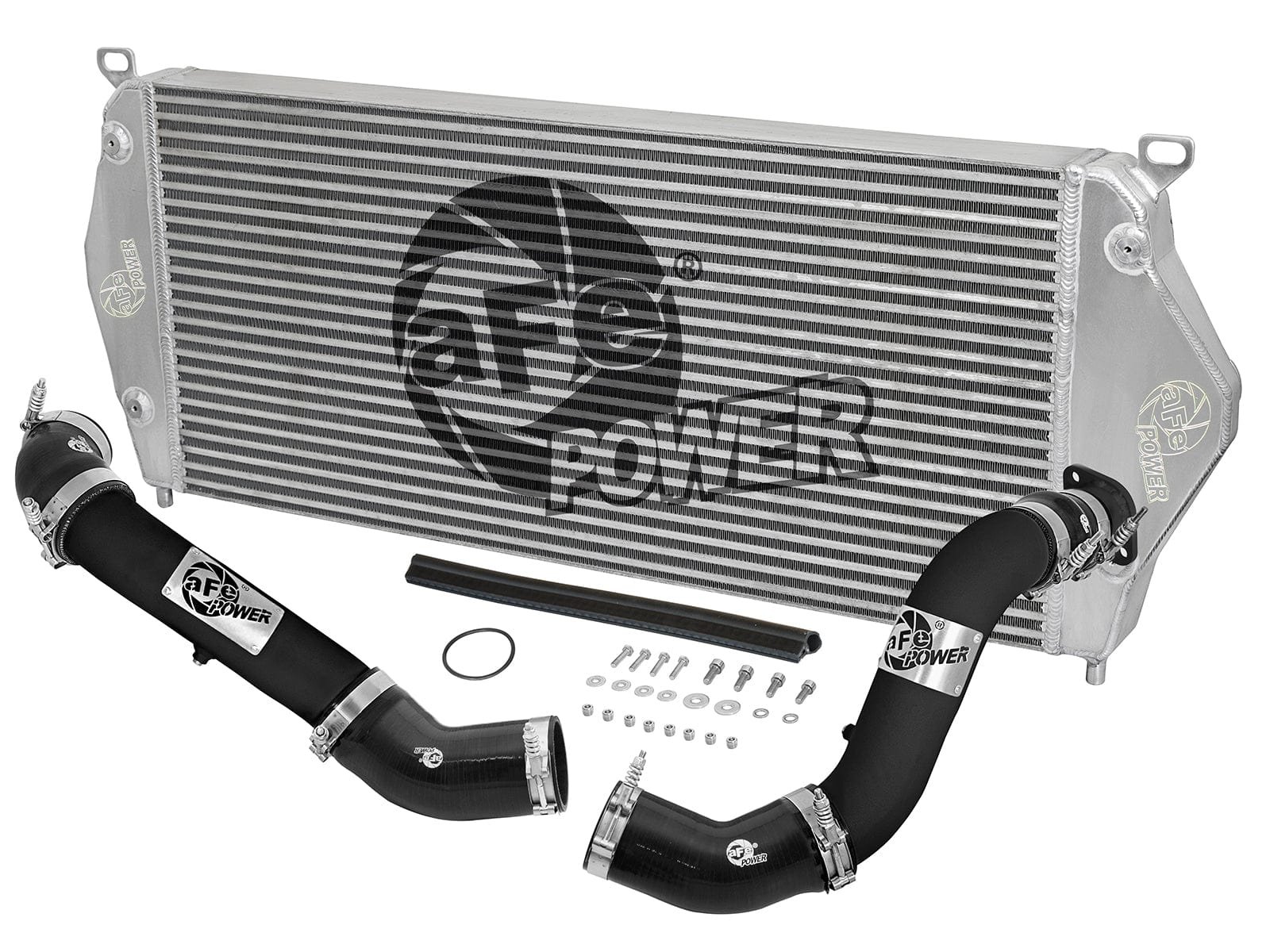 c58248bd9d4966f6cbcf1a8029303c97.jpg aFe BladeRunner Intercooler w/ Black Tubes 16-17 Nissan Titan XD V8 5.0L (td) - Image 1