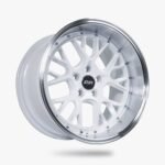 ESR Wheels CS11 18" 5x120 (Custom Drill) Gloss White w/ Machined Lip