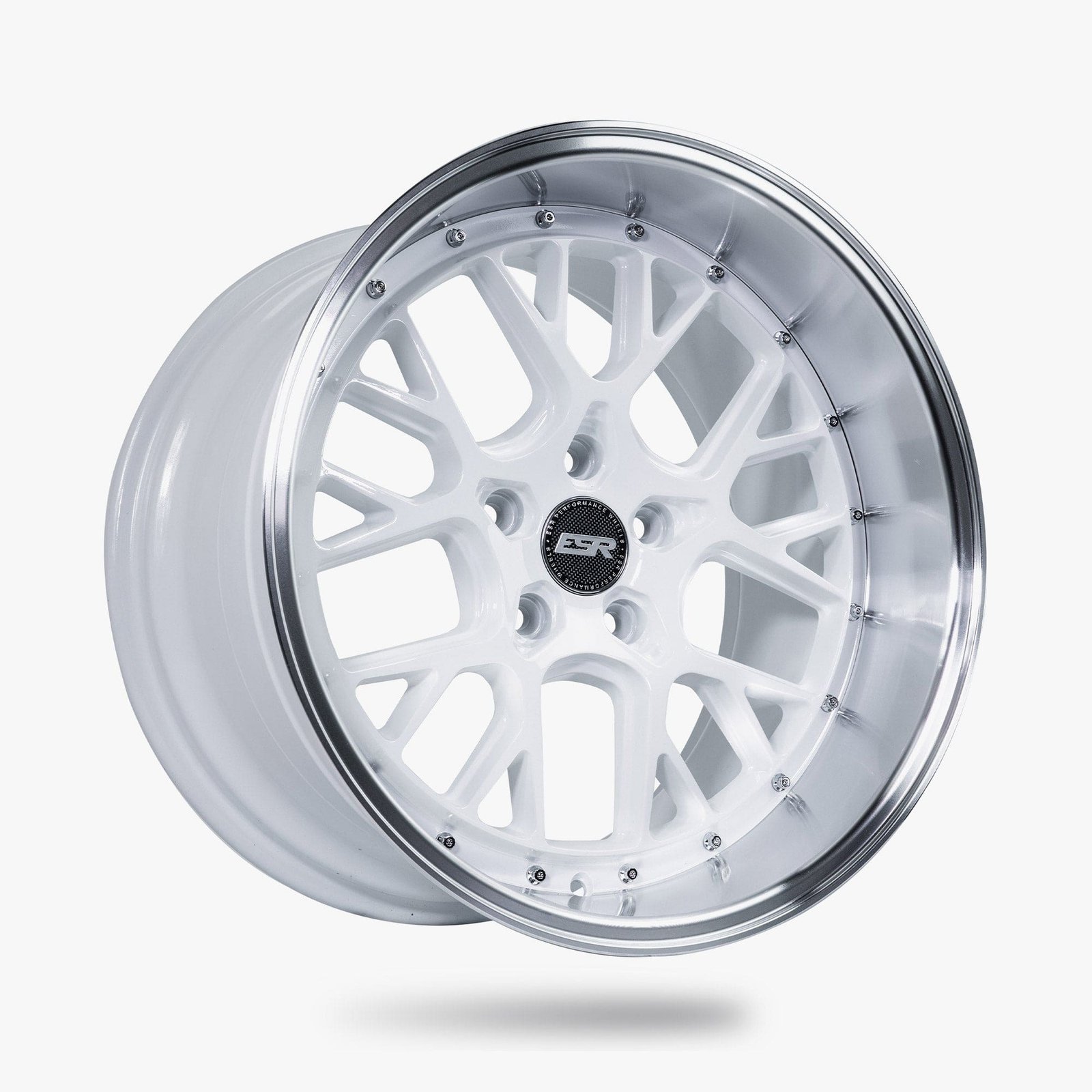 cs11-white_e24739b3-f411-4ba1-bcf8-0d0cf0cb6e9e.jpg ESR Wheels CS11 18" 5x120 (Custom Drill) Gloss White w/ Machined Lip - Image 1