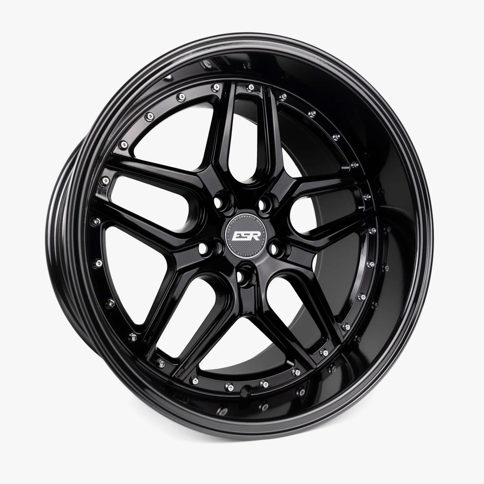 cs15-black_80bbd371-d37a-4d04-941f-a25171b32149.jpg ESR Wheels CS15 19" 5x120 (Custom Drill) Gloss Black w/ Gloss Black - Image 1