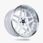 ESR Wheels CS15 18" 5x100 Gloss White w/ Machined Lip