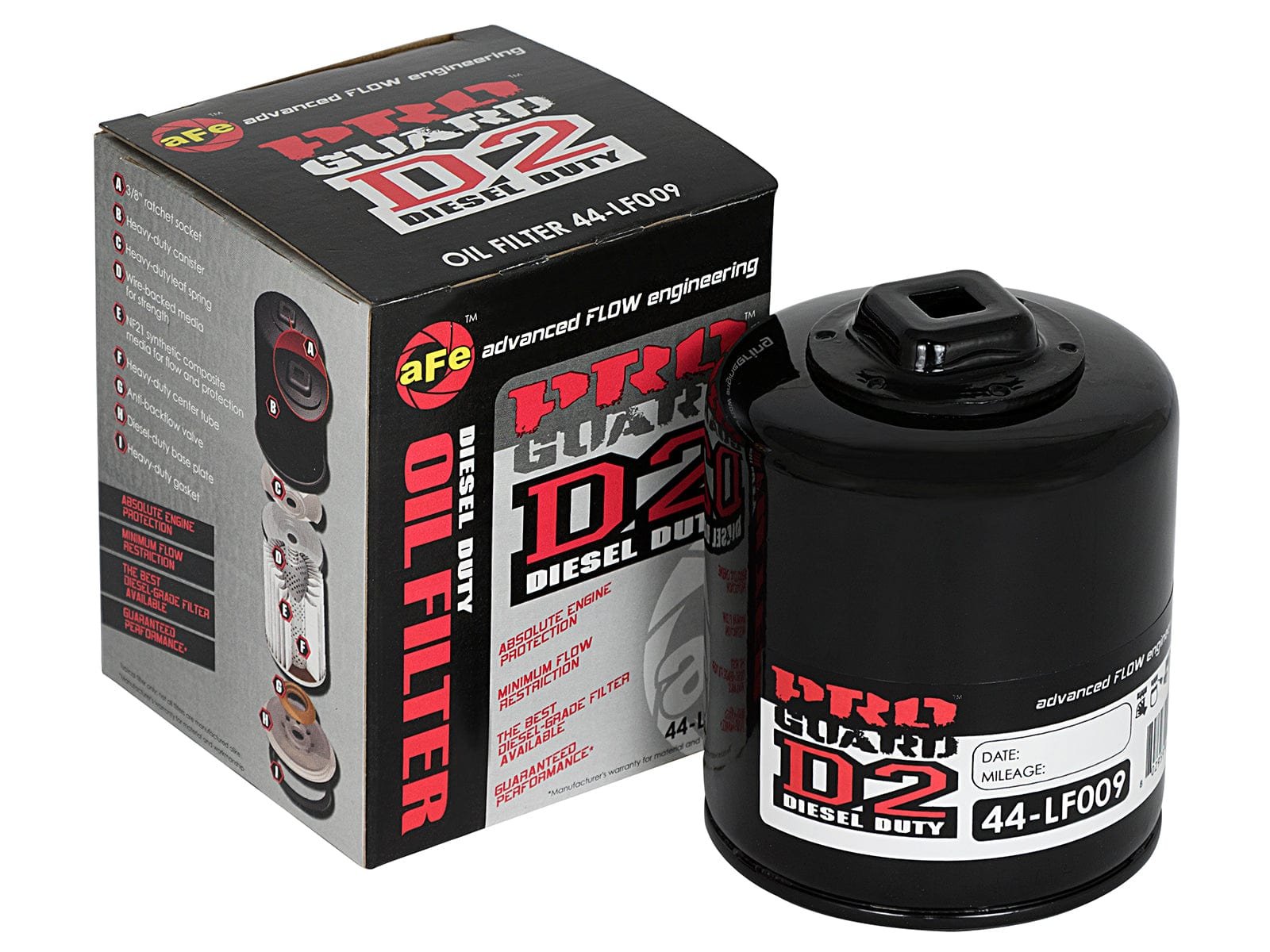 d037c9abcd6893d655800808c88fe29f.jpg aFe Pro GUARD D2 Oil Filter 03-06 GM Trucks V8 4.8L/5.3L/6.0L (4 Pack) - Image 1