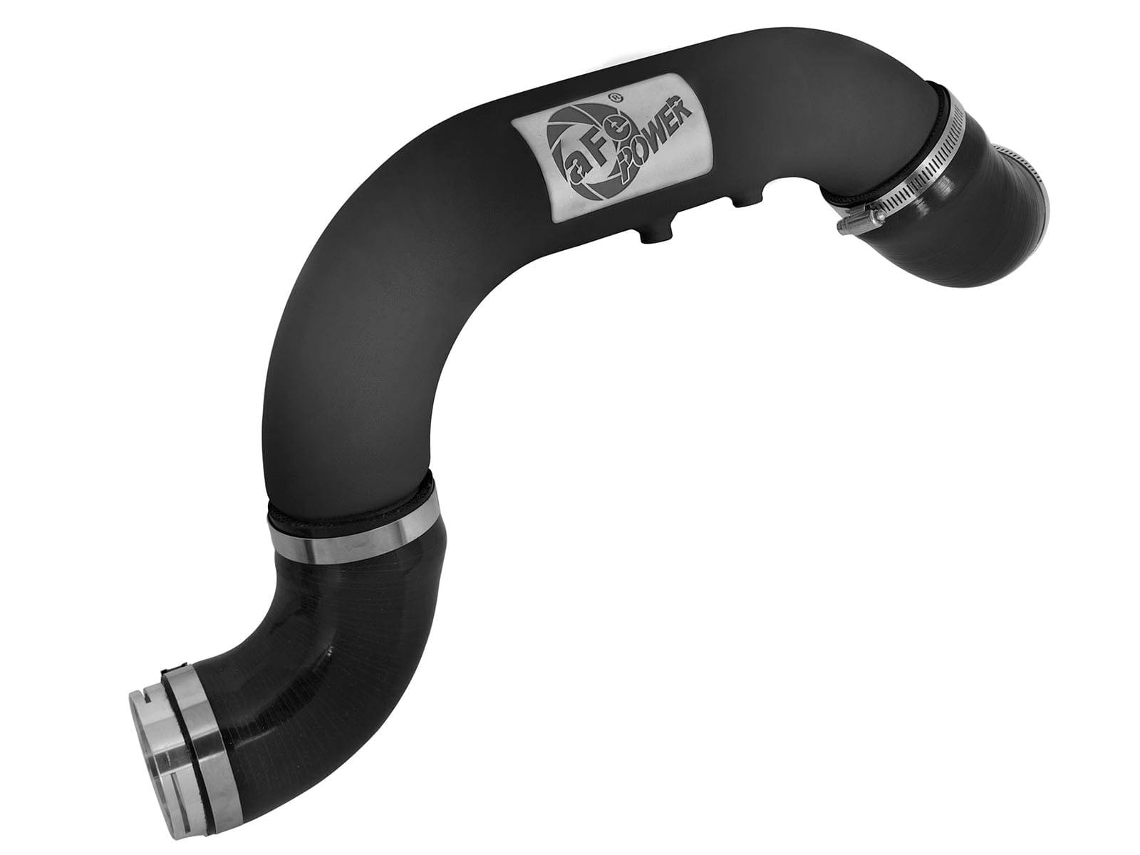 d89444449ad636658cd4fbda296cd824.jpg aFe BladeRunner 3in Black IC Tube Cold Side w/ Coupling & Clamp Kit 2016 GM Colorado/Canyon 2.8L - Image 1