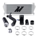 Mishimoto Intercooler Kit, fits Ford Ranger 2.3L 2019+, Silver Cooler, Black Pipes