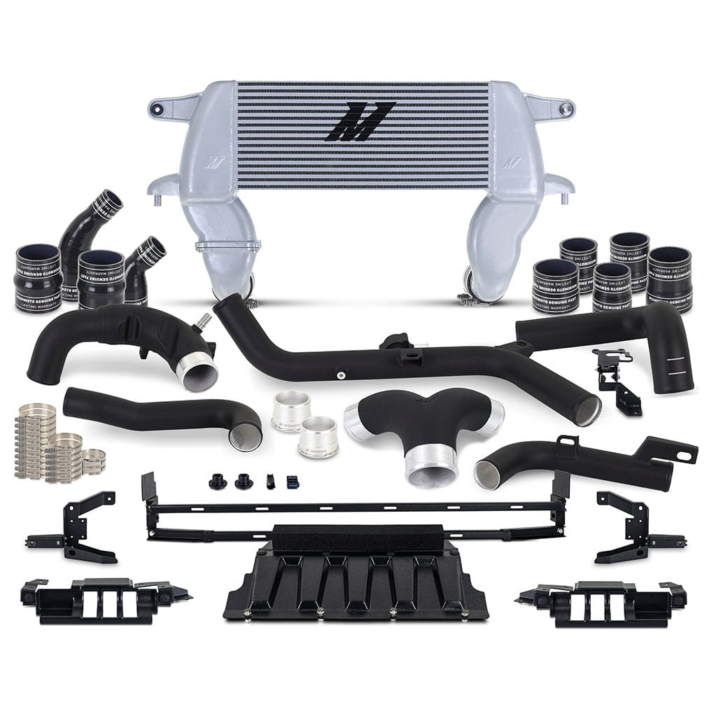 de4c324a91fa3.jpg Mishimoto High-mount Intercooler Kit, fits 2021+ Ford Bronco 2.7L, Silver Intercooler - Image 1