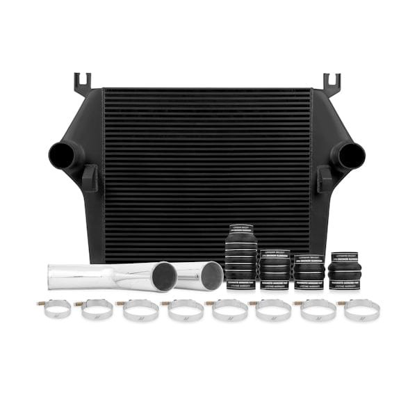 df1a7e35ae00b.jpg Mishimoto 03-07 Dodge 5.9L Cummins Intercooler Kit w/ Pipes (Black) - Image 1