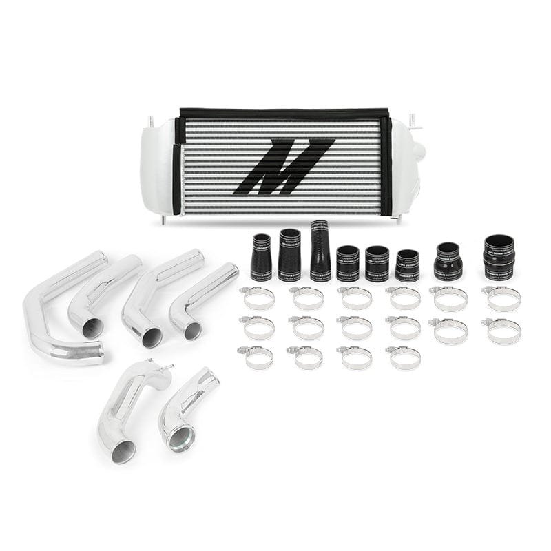 e012e07b7c720.jpg Mishimoto 15-17 Ford F-150 EcoBoost 2.7L Silver Performance Intercooler Kit w/ Polished Pipes - Image 1