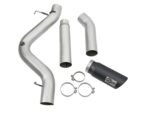 aFe LARGE Bore HD 5in Exhausts DPF-Back SS w/ Black Tips 16-17 GM Diesel Truck V8-6.6L (td) LML/L5P - Image 4