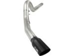 aFe MACHForce XP 5in DPF-Back Stainless Steel Exh Sys, Black tip,Ford Diesel Trucks 08-10 V8-6.4L - Image 6