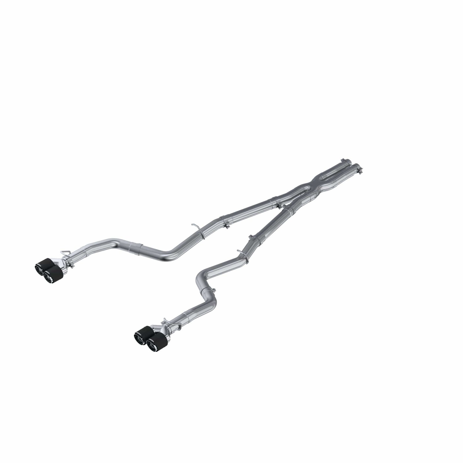 ebef4d41d470a.jpg MBRP 15-16 Dodge Challenger 5.7L HEMI SS 3in Quad Split Rear Exit w/ Carbon Fiber Tips - T304 - Image 1