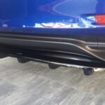 Maxton Design Central Rear Splitter - (With Vertical Bars) - Lexus RC