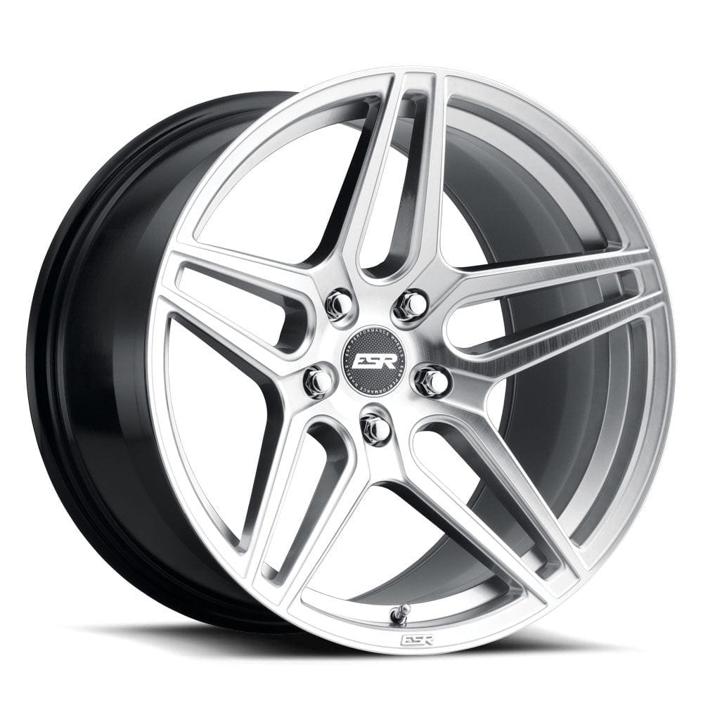 esr-rf15-wheel-5lug-brushed-titanium-18x10-5-1000_00b009db-3285-4432-b65f-b798fca40a3a.jpg ESR Wheels RF15 20" 5x110 (Custom Drill) Hyper Silver w/ Hyper Silver - Image 1