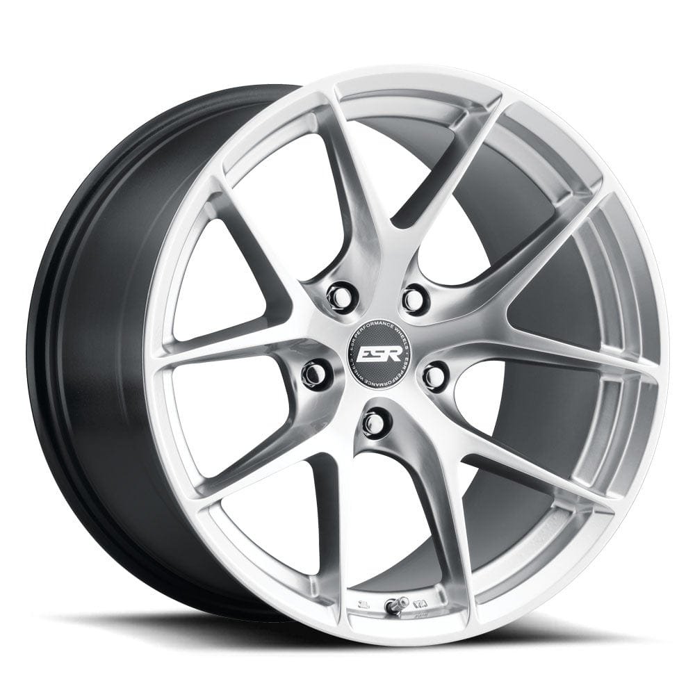 esr-rf15-wheel-5lug-brushed-titanium-18x10-5-1000_1d1e2b3c-e662-4f48-be84-ea59499d1c66.jpg ESR Wheels RF2 18" 5x120 (Custom Drill) Hyper Silver w/ Hyper Silver - Image 1