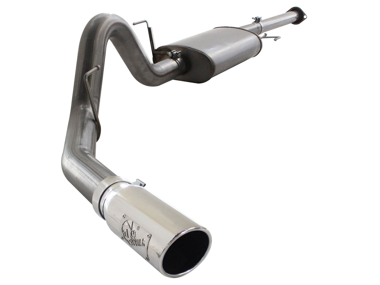 f0747c6b367df19d0820f3b1f069a4bf.jpg aFe MACHForce XP SS Exhaust 3in Cat-Back w/4.5in Polished Tip 11-14 Ford F150 Ecoboost V6 3.5Ltt - Image 1