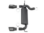 aFe Rebel Series 2.5in 409 SS Axle-Back Exhaust w/ Black Tips 2007+ Jeep Wrangler (JK) V6 3.6L/3.8L - Image 3