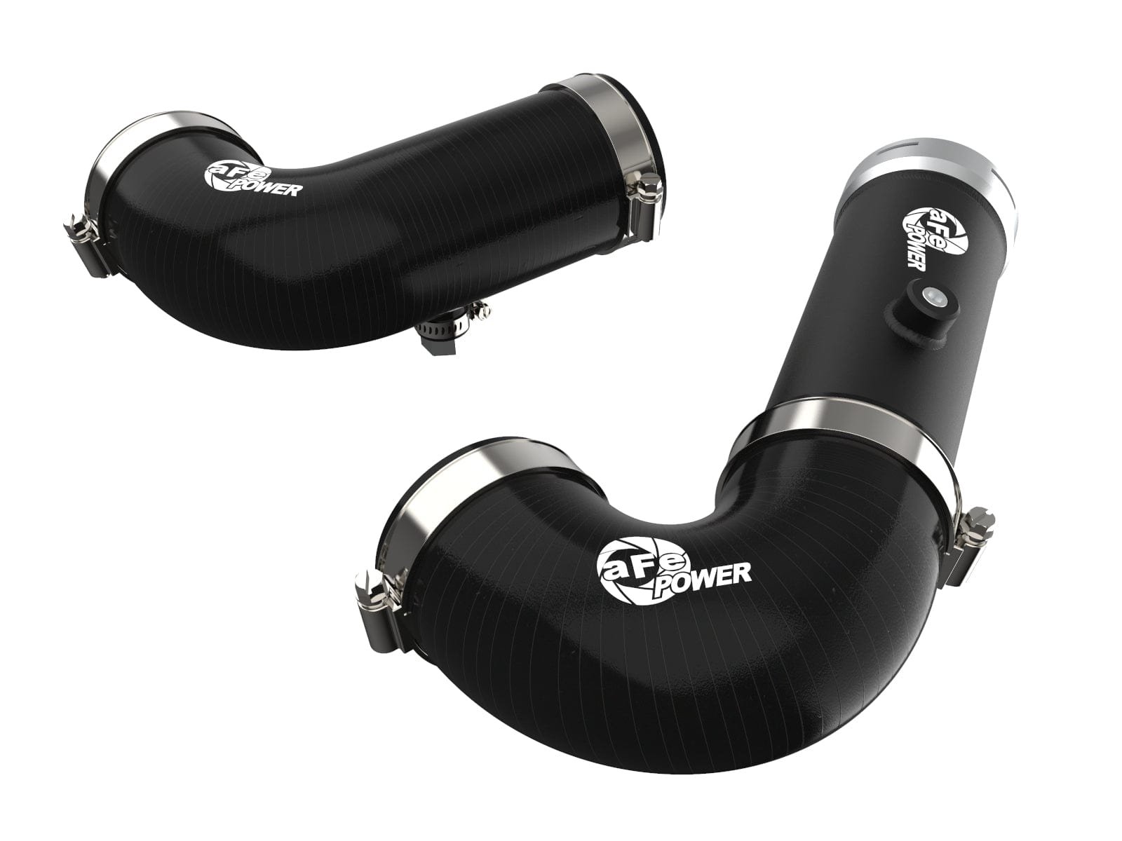 f79352ebdb2205d9ee96aad5ffca6bc2.jpg aFe BladeRunner Intercooler Hot & Cold Side Tubes Combo 20-21 GM Trucks 3.0L (td) - Black - Image 1