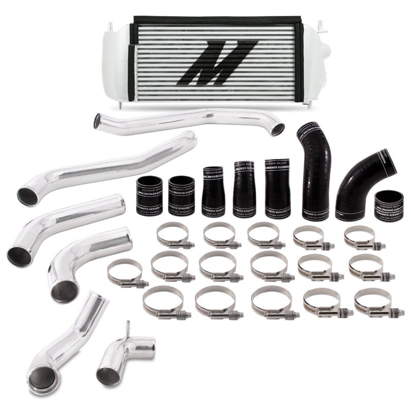 fd9a8d092e653.jpg Mishimoto 2017+ Ford F150 3.5L EcoBoost Performance Intercooler Kit - Silver Cooler Polished Pipes - Image 1