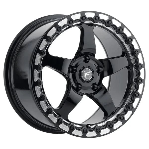 forgester-d5-beadlock-wheel-5lug-gloss-black-machined-lip-17x10.b4659ca4_a37f25d3-ad46-41cc-8906-9c90e2f15572.jpg Forgestar D5 Beadlock 17" 5x120 Gloss Black - Image 1