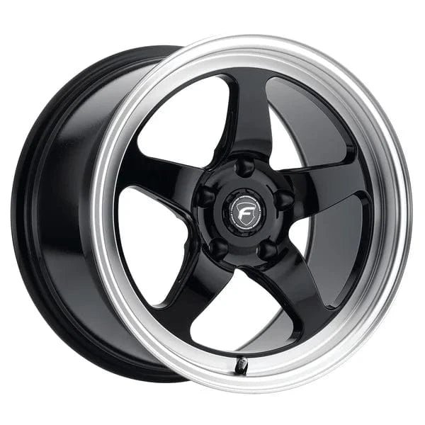 forgester-d5-wheel-5lug-gloss-black-machined-face-17x10.d5922555_dd5f9f57-ad45-4f9c-86a5-97f61e984bc7.jpg Forgestar D5 Drag 15" 5x114.3 Gloss Black - Image 1