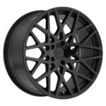 TSW Cast Vale 20" 5x120 Double Black - Matte Black W/ Gloss Black Face - Image 4