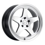 Kansei KNP 17" 5x100 Hyper Silver w/ Machined Lip