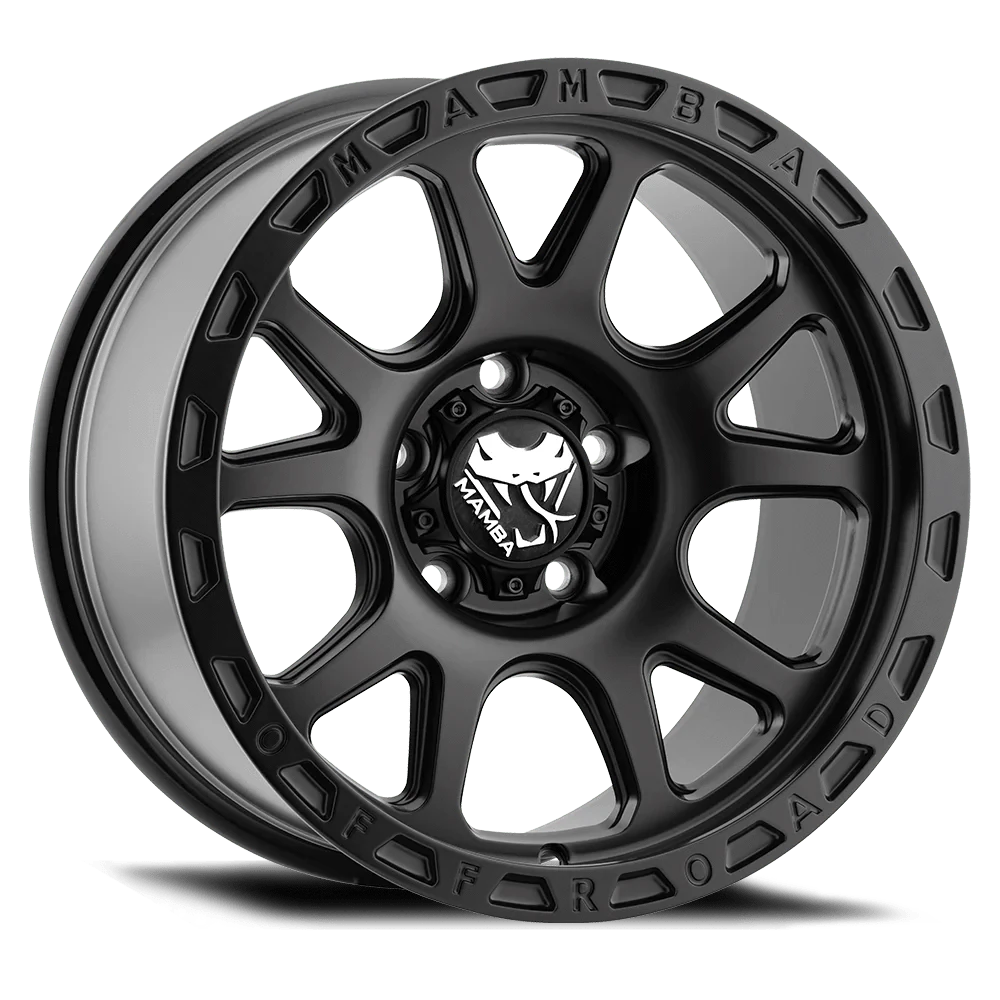 m27-blk-34_ae1d1f7d-babd-485b-926d-ebb06d6f5c8f.png Mamba M27 20" 5x150 Stippled Matte Black - Image 1