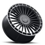 MV Forged MVF40 24" 6x135 up to 6x139.7 Gloss Black Diamond Ring (Custom Wheel) - Image 4