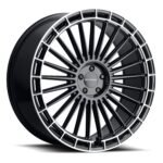 MV Forged MVF40 24" 6x135 up to 6x139.7 Gloss Black Diamond Ring (Custom Wheel) - Image 2