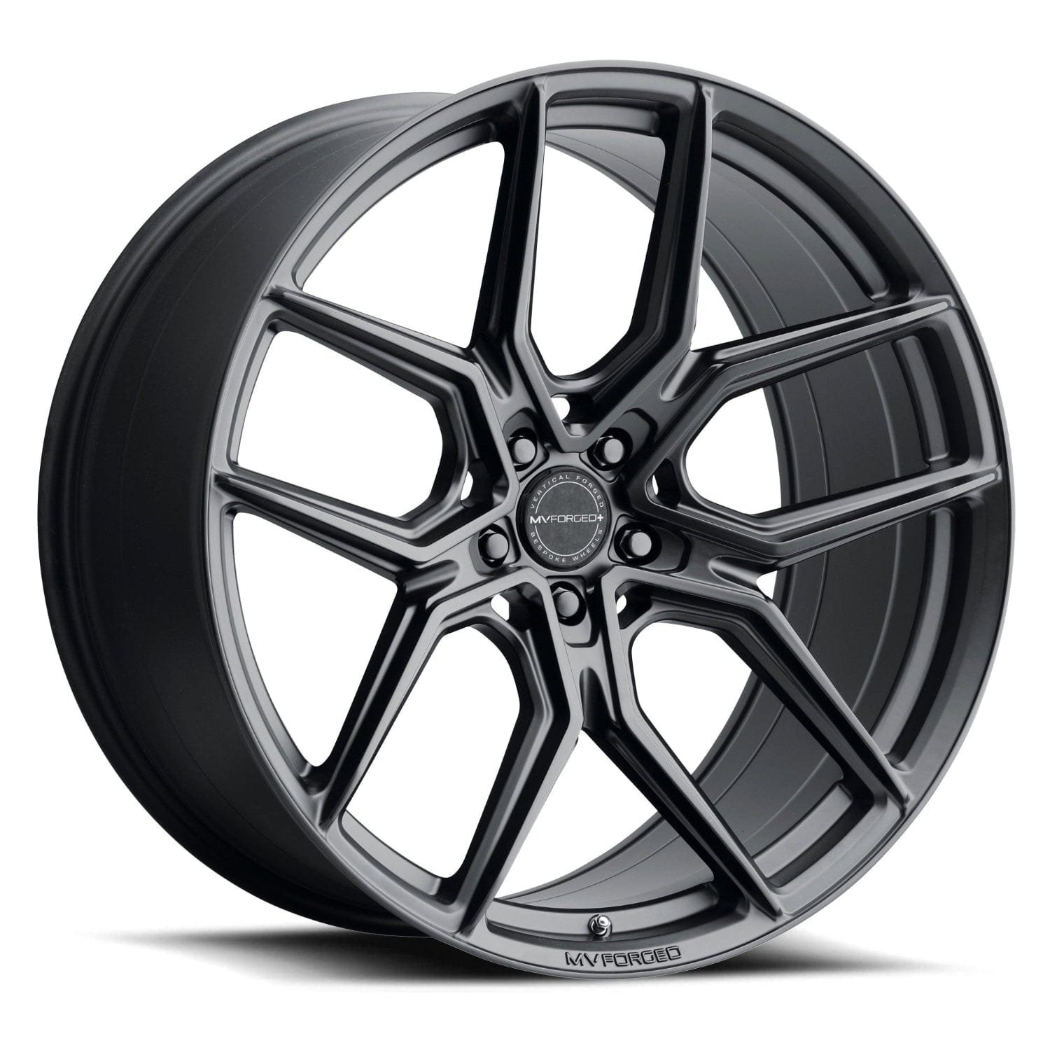 mv-forged-wheel-5lug-matte-black-22x10-2000.jpg MV Forged MVF5 20" 5x108 up to 5x132 Satin Black (Custom Wheel) - Image 1