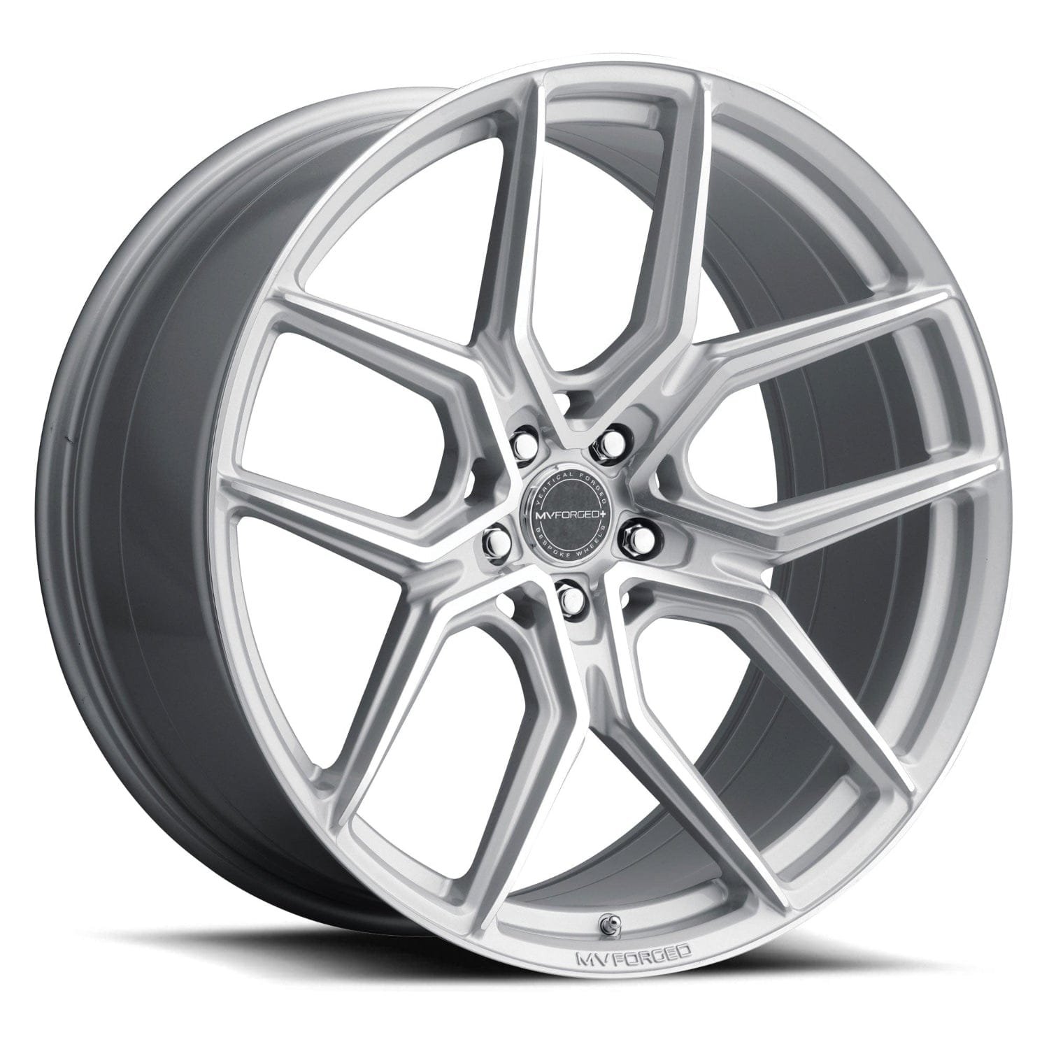 mv-forged-wheel-5lug-silver-machined-face-22x10-2000_50fb8dd5-d43b-4bff-8613-e66138cdc8a6.jpg MV Forged MVF5 22" 5x108 up to 5x132 Diamond Silver (Custom Wheel) - Image 1