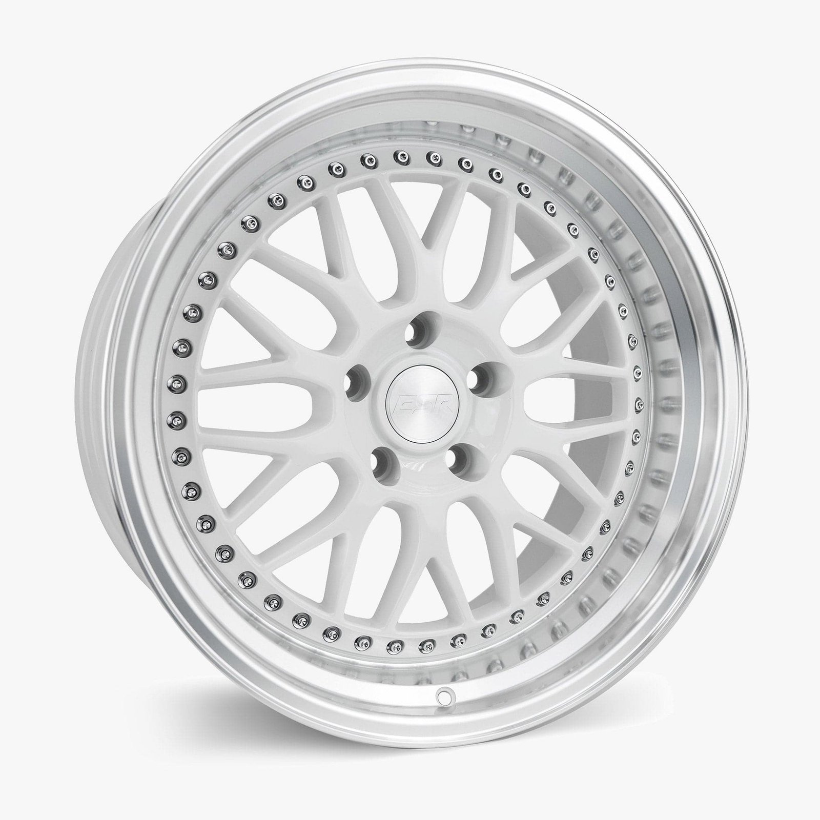 sr01-gloss-white.jpg ESR Wheels SR01 17" 5x100 Gloss White w/ Machined Lip - Image 1